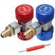 Adapter R134A Quick Coupler 90° Low & High Side AC Manifold Extractor Valve Core Adapter R134A Quick Coupler 90° Low & High Side AC Manifold Extractor Valve Core