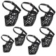 Adjustable Pet Dog No Bite Plastic Basket Muzzle Cage Mouth Mesh Cover 7 Sizes Adjustable Pet Dog No Bite Plastic Basket Muzzle Cage Mouth Mesh Cover 7 Sizes