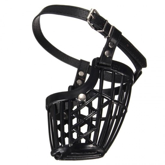 Adjustable Pet Dog No Bite Plastic Basket Muzzle Cage Mouth Mesh Cover 7 Sizes Adjustable Pet Dog No Bite Plastic Basket Muzzle Cage Mouth Mesh Cover 7 Sizes