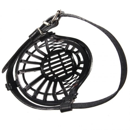 Adjustable Pet Dog No Bite Plastic Basket Muzzle Cage Mouth Mesh Cover 7 Sizes Adjustable Pet Dog No Bite Plastic Basket Muzzle Cage Mouth Mesh Cover 7 Sizes