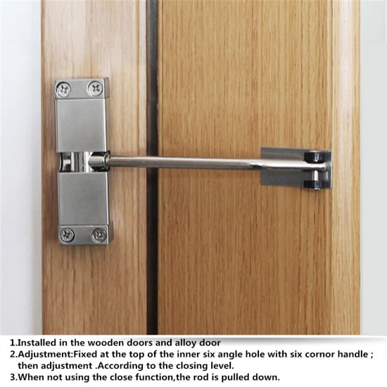 Adjustable Spring Door Closer Automatic Strength Hinge for Fire Rated Door Channel Adjustable Spring Door Closer Automatic Strength Hinge for Fire Rated Door Channel