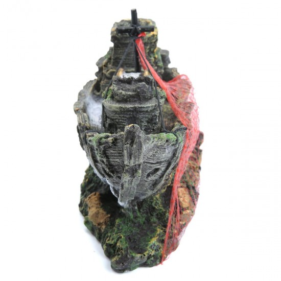 Aquarium Ornament Wreck Sailing Boats Sunk Ship Destroyer Fish Tank Cave Decor Model Aquarium Ornament Wreck Sailing Boats Sunk Ship Destroyer Fish Tank Cave Decor Model