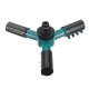 Automatic 360 Degree Rotating Garden Lawn Sprinkler Leak Free w/ Large Area Coverage Adjustable Gardening Watering Irrigation System