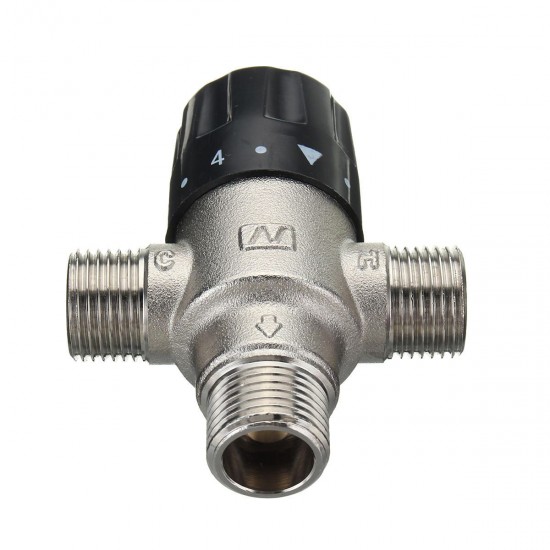 Automatic Thermostatic Valve Mixing Hot Cold Water Temperature with Tape