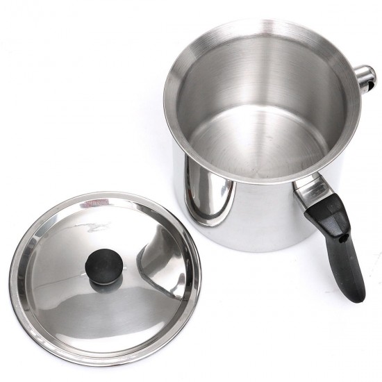 Bee Wax Melting Pot Stainless Steel Pouring Pot Beekeeoing Tool Silver Beekeeping Tools Set