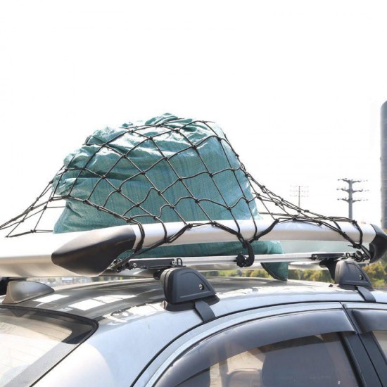 Black Adjustable Hooks Elastic Storage Car Trailer Roof Rack Boot Luggage Bungee Elastic Cargo Net Black Adjustable Hooks Elastic Storage Car Trailer Roof Rack Boot Luggage Bungee Elastic Cargo Net