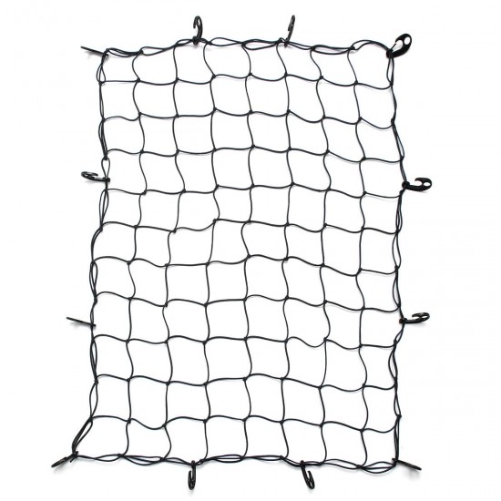 Black Adjustable Hooks Elastic Storage Car Trailer Roof Rack Boot Luggage Bungee Elastic Cargo Net Black Adjustable Hooks Elastic Storage Car Trailer Roof Rack Boot Luggage Bungee Elastic Cargo Net