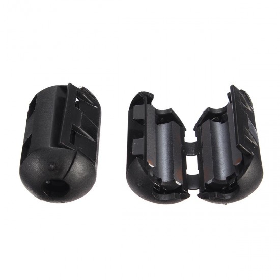 Black Cable Wire Snap Clamp Clip RFI EMI EMC Noise Filters Ferrite Core Case 3.5-13mm Black Cable Wire Snap Clamp Clip RFI EMI EMC Noise Filters Ferrite Core Case 3.5-13mm