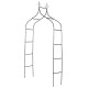 Black Wrought Iron Climbing Frame Metal Garden Arch