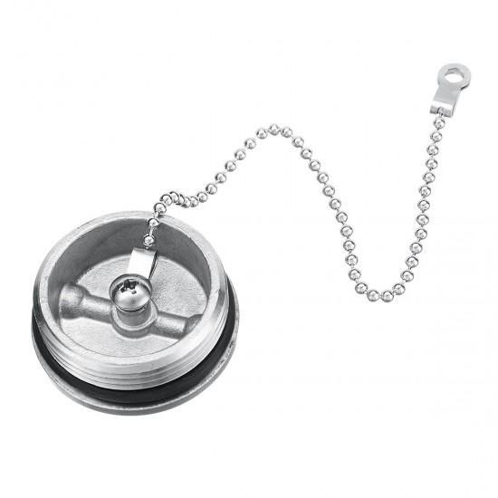 Boat Deck Fill Oil Filler Replacement Cap with Chain Stainless Steel Fuel Water Gas Boat Deck Fill Oil Filler Replacement Cap with Chain Stainless Steel Fuel Water Gas
