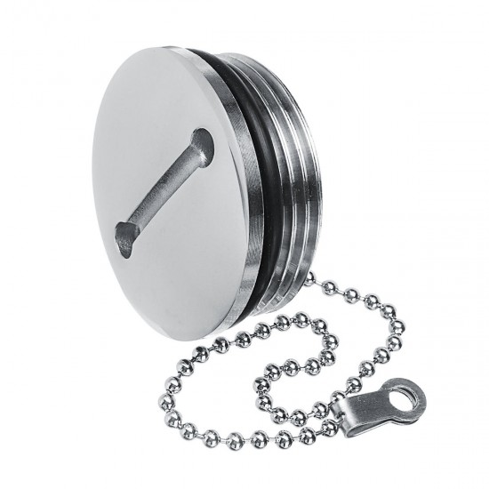 Boat Deck Fill Oil Filler Replacement Cap with Chain Stainless Steel Fuel Water Gas Boat Deck Fill Oil Filler Replacement Cap with Chain Stainless Steel Fuel Water Gas