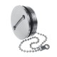 Boat Deck Fill Oil Filler Replacement Cap with Chain Stainless Steel Fuel Water Gas Boat Deck Fill Oil Filler Replacement Cap with Chain Stainless Steel Fuel Water Gas