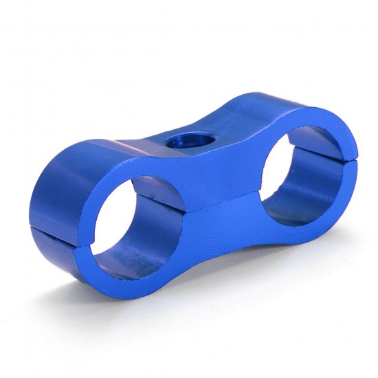 CNC AN-6 AN6 13.4MM Blue Braided Hose Separator Clamp Fitting Adapter Bracket