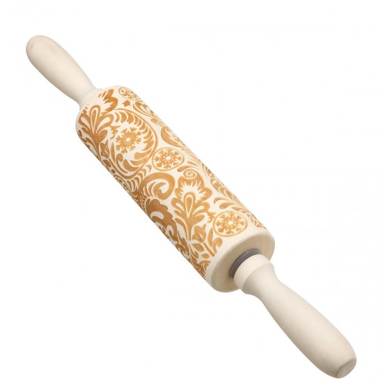 Christmas 3D Flower Wood Rolling Pin Embossing Baking Cookie Biscuit Fondant DIY Baking Tools Christmas 3D Flower Wood Rolling Pin Embossing Baking Cookie Biscuit Fondant DIY Baking Tools