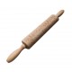 Christmas Wooden Engraved Embossing Rolling Pin Musical Notes Pattern for Baking Pastry Cookies