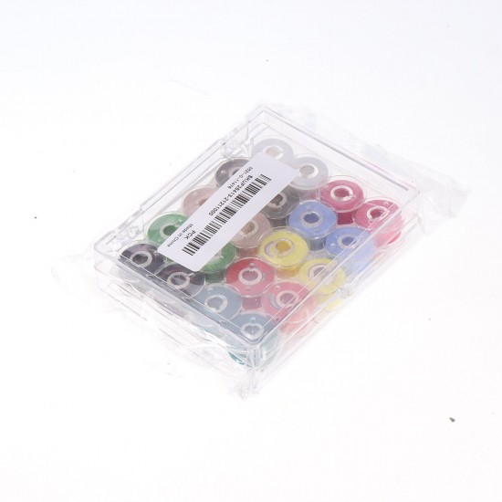 Clear Plastic Bobbins With 20pcs Sewing Machine Spools Yarn Thread Storage Box Clear Plastic Bobbins With 20pcs Sewing Machine Spools Yarn Thread Storage Box