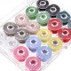 Clear Plastic Bobbins With 20pcs Sewing Machine Spools Yarn Thread Storage Box Clear Plastic Bobbins With 20pcs Sewing Machine Spools Yarn Thread Storage Box