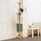 Coat Rack Stand 12 Hooks Cloth Hat Bamboo Hanger Storage Coat Rack Stand 12 Hooks Cloth Hat Bamboo Hanger Storage