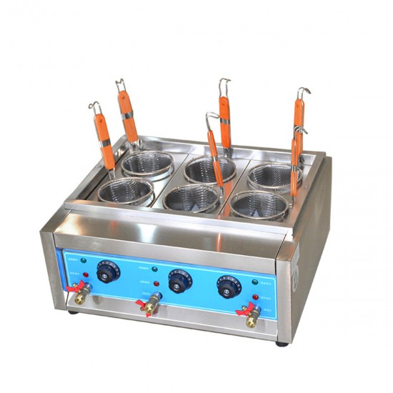 Commercial 4kw/6kw Table Top 4/6 Baskets Electric Noodles Cooker/Pasta Cooking Machine
