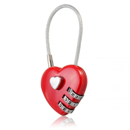 Creative Gift Idea Love Lock Personalised Engraved Padlock Heart Shaped Lock Decorations