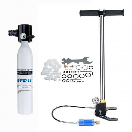 0.5L Mini Scuba Tank Diving Set Oxygen Cylinder Inflator Pump Safety Leash Storage Bag Underwater Diving Equipment 0.5L Mini Scuba Tank Diving Set Oxygen Cylinder Inflator Pump Safety Leash Storage Bag Underwater Diving Equipment