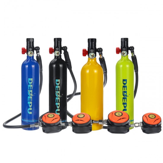 1L Oxygen Cylinder Air Tank Scuba Diving Valve Equipment Breathing Kit