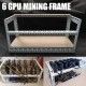 DIY Aluminum Frame Mining Rig Frame For 6 GPU Mining Crypto-currency Mining Rigs DIY Aluminum Frame Mining Rig Frame For 6 GPU Mining Crypto-currency Mining Rigs