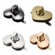 DIY Heart Shape Clasp Turn Twist Metal Lock Buckle for Handbag Bag Purse DIY Heart Shape Clasp Turn Twist Metal Lock Buckle for Handbag Bag Purse