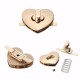 DIY Heart Shape Clasp Turn Twist Metal Lock Buckle for Handbag Bag Purse DIY Heart Shape Clasp Turn Twist Metal Lock Buckle for Handbag Bag Purse