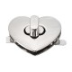 DIY Heart Shape Clasp Turn Twist Metal Lock Buckle for Handbag Bag Purse DIY Heart Shape Clasp Turn Twist Metal Lock Buckle for Handbag Bag Purse