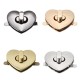 DIY Heart Shape Clasp Turn Twist Metal Lock Buckle for Handbag Bag Purse DIY Heart Shape Clasp Turn Twist Metal Lock Buckle for Handbag Bag Purse