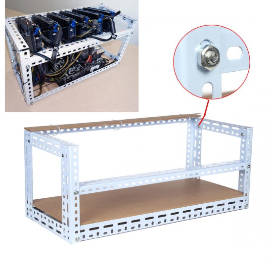 DIY Miner Mining Frame Case Mining Rig Frame Case for 12 GPU 140cm*35cm*35cm