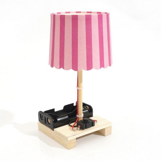 DIY Small Technology InColorful Table Lamp Assembly Blocks Student Toys