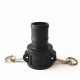 DN25 2 inch Plastic Chemical Pipeline Tanker Joint Alkali Resistant Corrosion Resistant Male Head Cover Female Head Flange Adapter