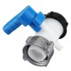 DN40/50 IBC Universal Hose Connector Tap Shut Off Garden Accessories Coarse Thread Tote Tank Adapter Aluminium Alloy Butterfly Valve Fitting Parts for Home Garden