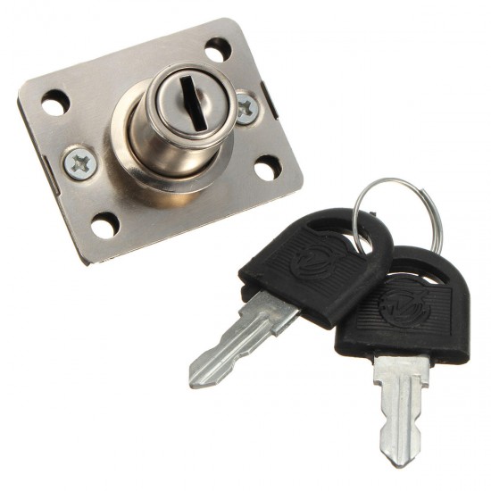 Desk Drawer Dead Bolt Lock For Drawers Box Cabinet Cupboards Panel with Two Keys Desk Drawer Dead Bolt Lock For Drawers Box Cabinet Cupboards Panel with Two Keys