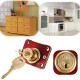 Desk Drawer Dead Bolt Lock for Drawers Box Cabinet Cupboards Panel with Two Key Desk Drawer Dead Bolt Lock for Drawers Box Cabinet Cupboards Panel with Two Key