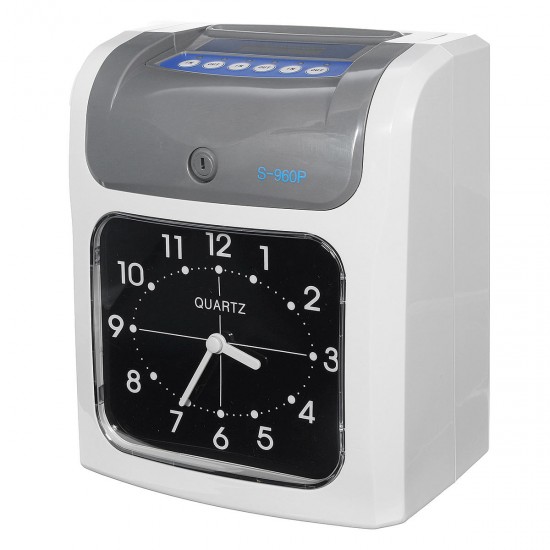 Display 100-240V Employee Attendance Machine Punch Time Clock Payroll Recorder Equipment