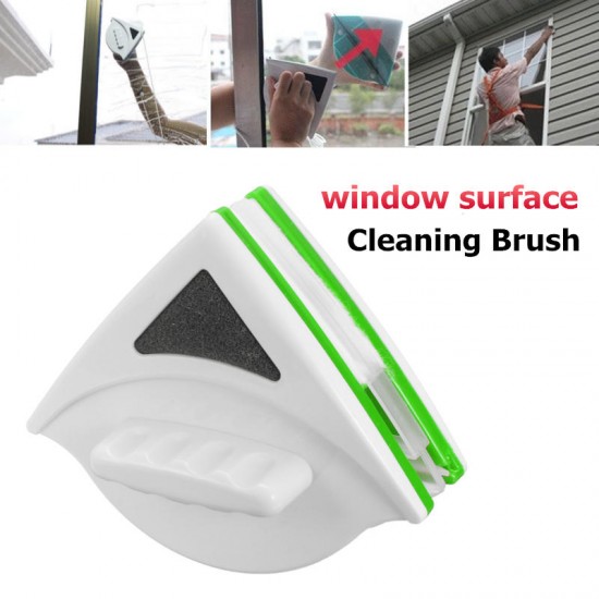 Double Sides Magnetic Window Cleaner Glass Surface Wiper Cleaning Brush Tool
