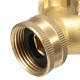 EU/US Standard 3/4 '' Brass Garden Irrigation Hose Splitter Faucet Manifold 2 Way Y Shape Adapter Pipe Tap Connector