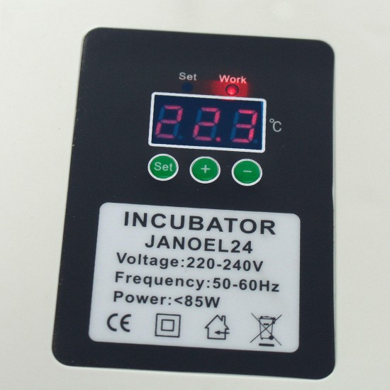 Egg Incubator Incubator Hatcher 24 Digital Fully Automatic Clear Egg Turning Incubator Hatcher Temperature Control