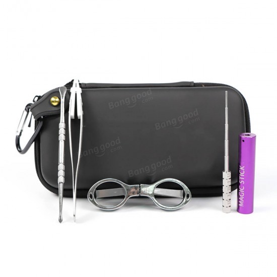 Electronic Cigarette Kit Box Vape Tool Kits Tools Carry Bag With Tweezer Pliers For DIY Atomizer