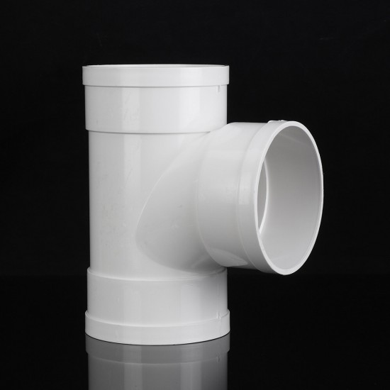 Equal T Piece For 125mm Round Pipe Ducting Plastic Kitchen Ventilation Duct Pipe