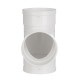 Equal T Piece For 125mm Round Pipe Ducting Plastic Kitchen Ventilation Duct Pipe