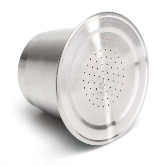 Fine Grind Coffee Capsule Cup Stainless Steel Reusable Refillable For Nespresso