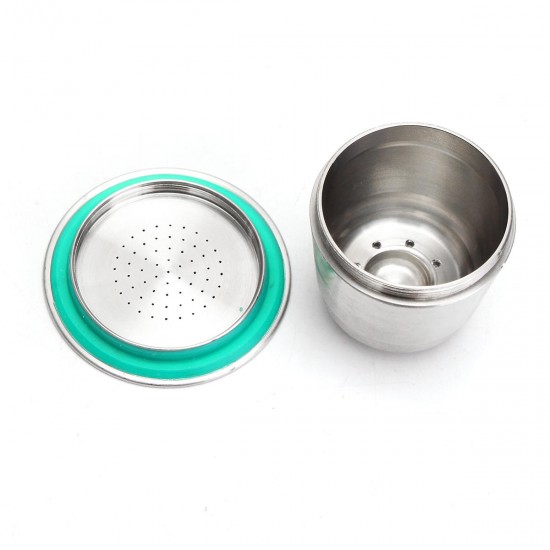 Fine Grind Coffee Capsule Cup Stainless Steel Reusable Refillable For Nespresso