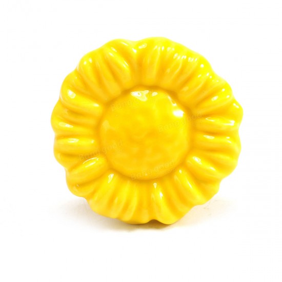 Flower Ceramic Furniture Knobs Drawer Cabinet Cupboard Pulls Handle for Kids Bedroom Flower Ceramic Furniture Knobs Drawer Cabinet Cupboard Pulls Handle for Kids Bedroom