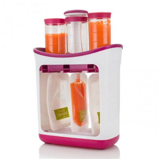 Fresh Squeezer Station Baby Weaning Food Puree Reusable Pouches Maker Fresh Squeezer Station Baby Weaning Food Puree Reusable Pouches Maker