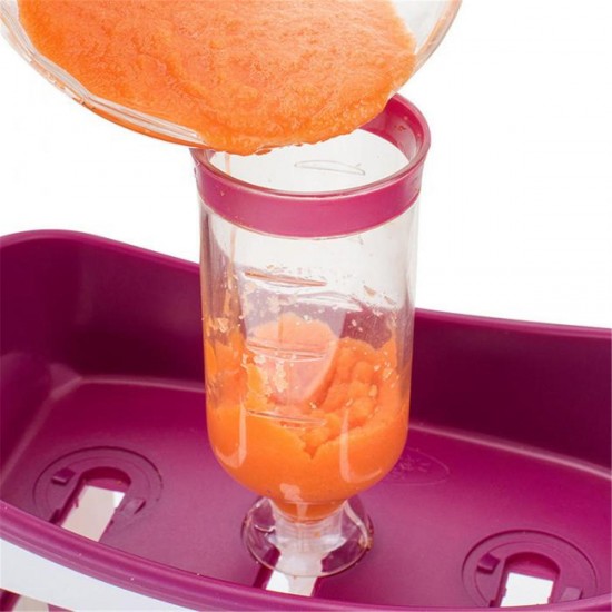 Fresh Squeezer Station Baby Weaning Food Puree Reusable Pouches Maker