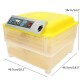 Fully Automatic Digital Egg Incubator 96 Eggs Poultry Duck Hatcher DT 110V 80W